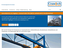 Tablet Screenshot of cranetech-suedwest.de